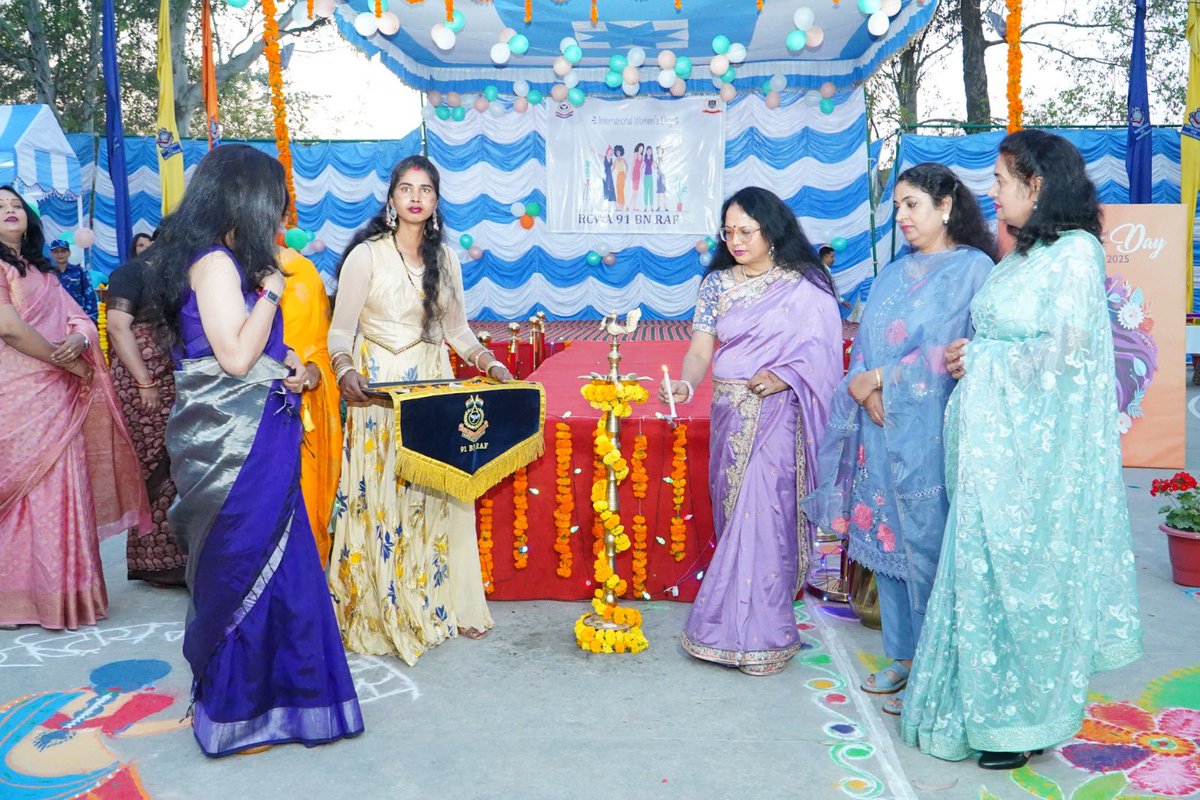 Under the aegis of #RCWA@91bn #RAF #CRPFIndia  a grand celebration was organized on the occasion of International Women’s Day featuring mehndi, rangoli competitions craft exhibition, cultural events and various sports activities with great enthusiasm.