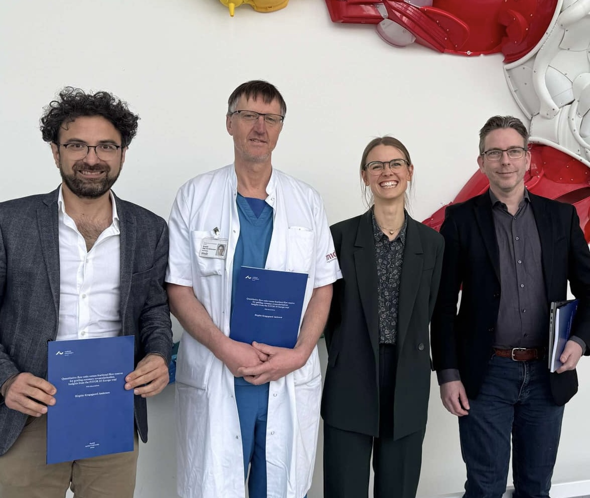 Niels R. Holm (@nielsrholm) on Twitter photo Congratulations to Dr. <a href="/B_Krogsgaard/">Birgitte Krogsgaard</a> for achieving the PhD degree - finalized by a succesfull defence with brilliant opponents <a href="/rallamee/">Rasha Al-Lamee</a> and Björn Redfors.
Top skills, hard work, and being a great team player can lead to a PhD thesis with a <a href="/TheLancet/">The Lancet</a> paper.
Well done!!!
Many Congratulations to Dr. <a href="/B_Krogsgaard/">Birgitte Krogsgaard</a> for achieving the PhD degree - finalized by a succesfull defence with brilliant opponents <a href="/rallamee/">Rasha Al-Lamee</a> and Björn Redfors.
Top skills, hard work, and being a great team player can lead to a PhD thesis with a <a href="/TheLancet/">The Lancet</a> paper.
Well done!!!
Many
