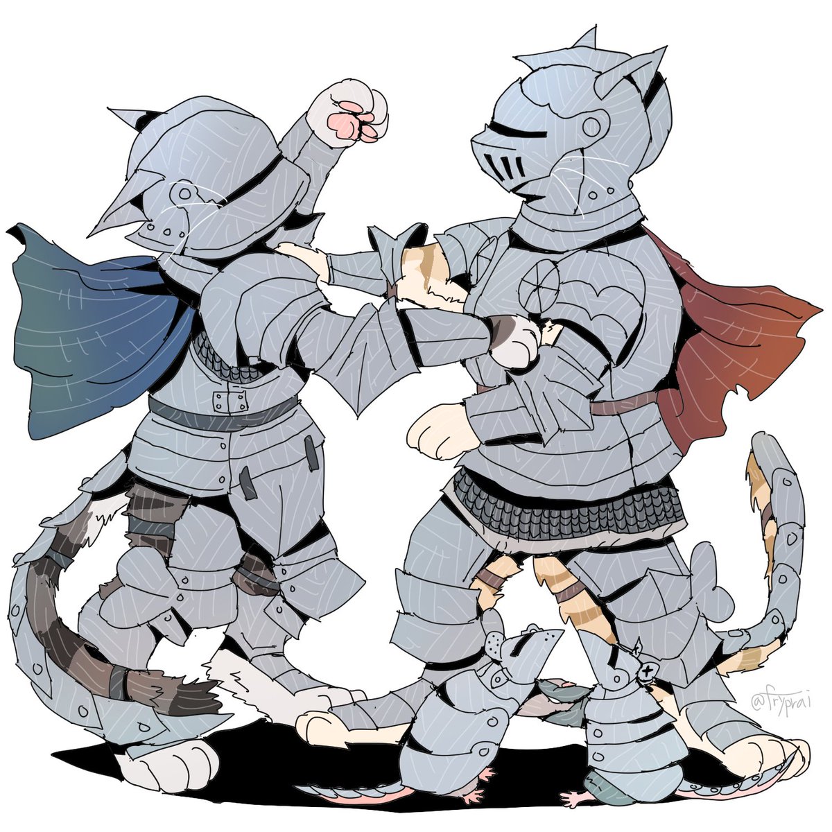 Prai (@fryprai) on Twitter photo Knights fight Knights fight
