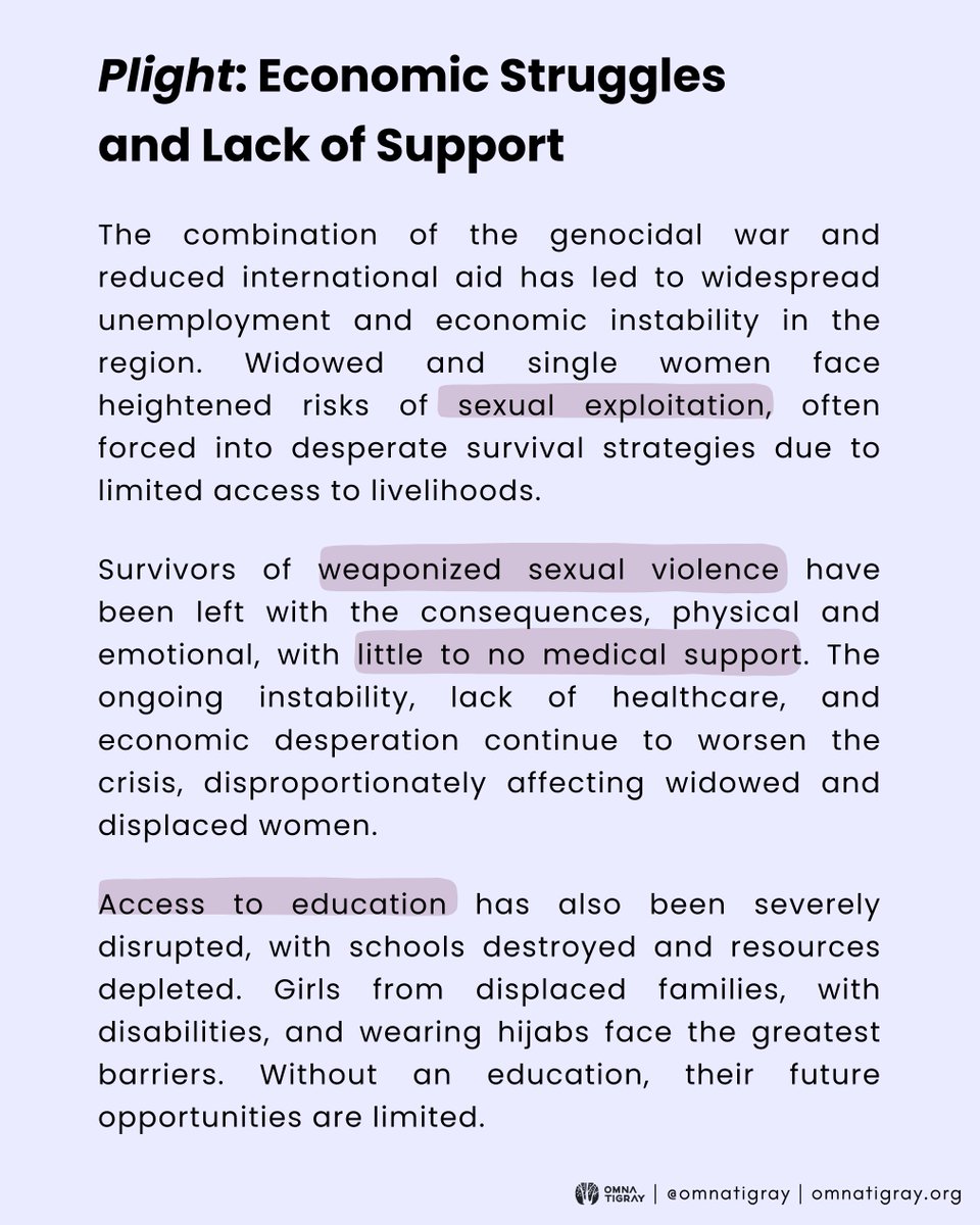 Ataklti (@atakltig12) on Twitter photo The #TigrayGenocide & aid cuts have left Tigrayan women in crisis—facing hunger, displacement,sexual exploitation &📈in HIV–without a functioning health system.This can’t be ignored. It will have an impact for generations to come.#IWD2025 #Justice4TigrayWomen <a href="/UNOCHA/">UN Humanitarian</a> <a href="/UNAIDS/">UNAIDS Global</a> <a href="/UN/">United Nations</a> The #TigrayGenocide & aid cuts have left Tigrayan women in crisis—facing hunger, displacement,sexual exploitation &📈in HIV–without a functioning health system.This can’t be ignored. It will have an impact for generations to come.#IWD2025 #Justice4TigrayWomen <a href="/UNOCHA/">UN Humanitarian</a> <a href="/UNAIDS/">UNAIDS Global</a> <a href="/UN/">United Nations</a>