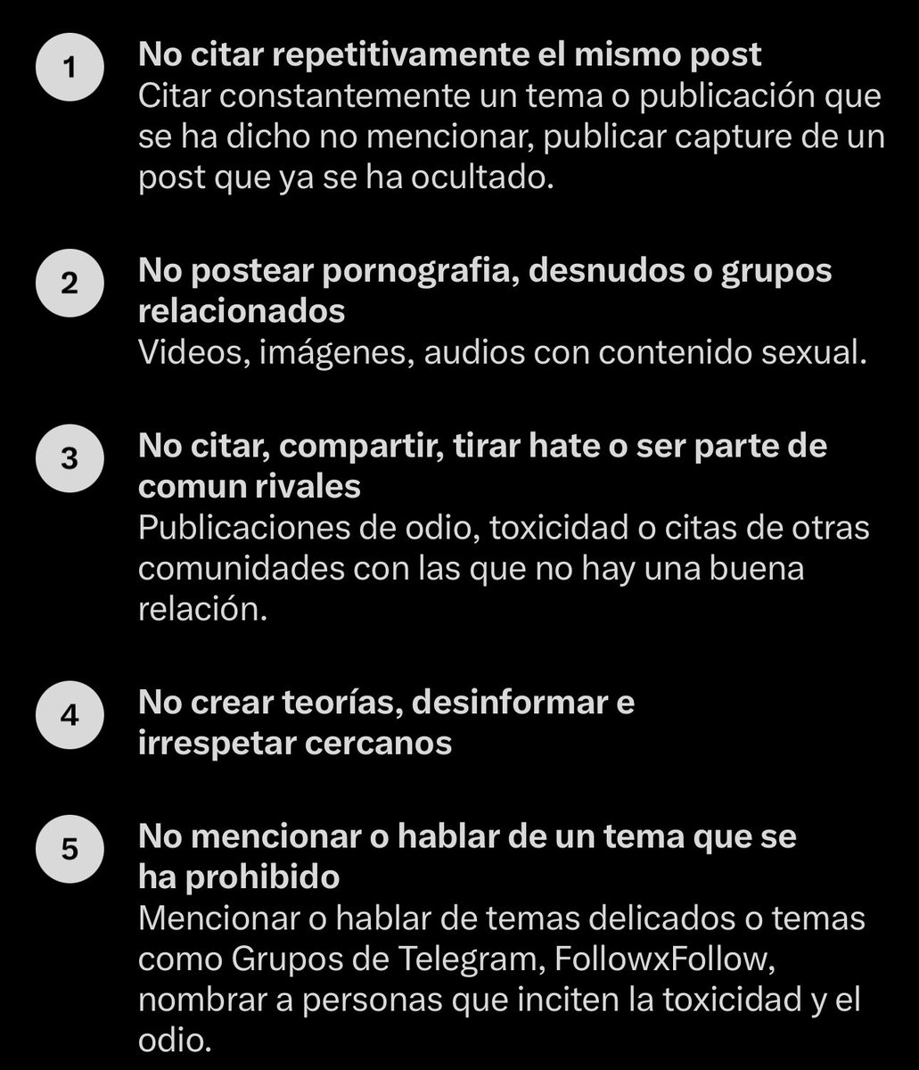 modwreals1's tweet photo. Buenos días comunidad 
Paso por acá a recordarles las reglas de la comunidad, ustedes son libres de poder expresar siempre y cuando no incumplan ninguna de estas reglas. https://t.co/MZCJOQU5KM