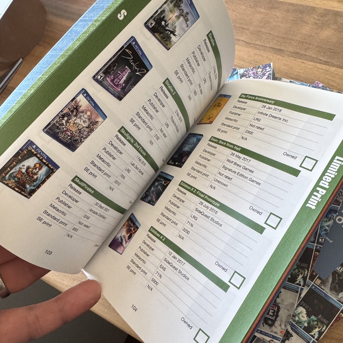 🚨Giveaway!🚨
I have 4 copies of the PSVita Collector’s Handbook that I created to give away. Just RT and leave a comment. 

Open worldwide. Winners announced Monday.

This book was given to Kickstarter backers for my book Vita Means Life. It lists out all the physical Vita games