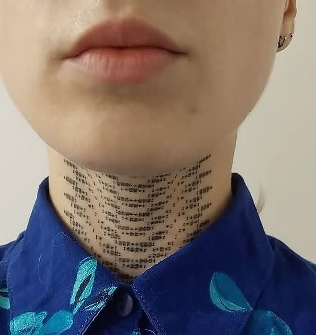 rogue's tweet photo. "Cybersigilism" tattoos, a combination of technology and symbols to create tribal-style designs https://t.co/1s4sa2iLyv