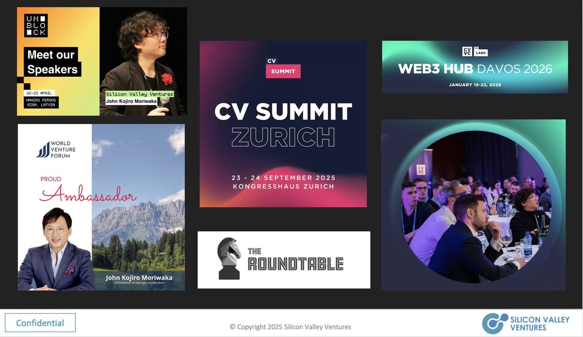 Love amazing events &amp; meet you in person to change the world
UN BLOCK in Latvia 🇱🇻 <a href="/unblockeu/">UN:BLOCK</a> on 22-23 April
World Venture Forum in Austria 🇦🇹 
CV Summit Zurich in Switzerland 🇨🇭 <a href="/CV_Labs/">CV Labs</a> 
Web3 Hub Davos 2026 in Switzerland 🇨🇭
Satoshi Roundtable in Dubai, UAE 🇦🇪 <a href="/SatoshiRoundtbl/">The Satoshi Roundtable</a>