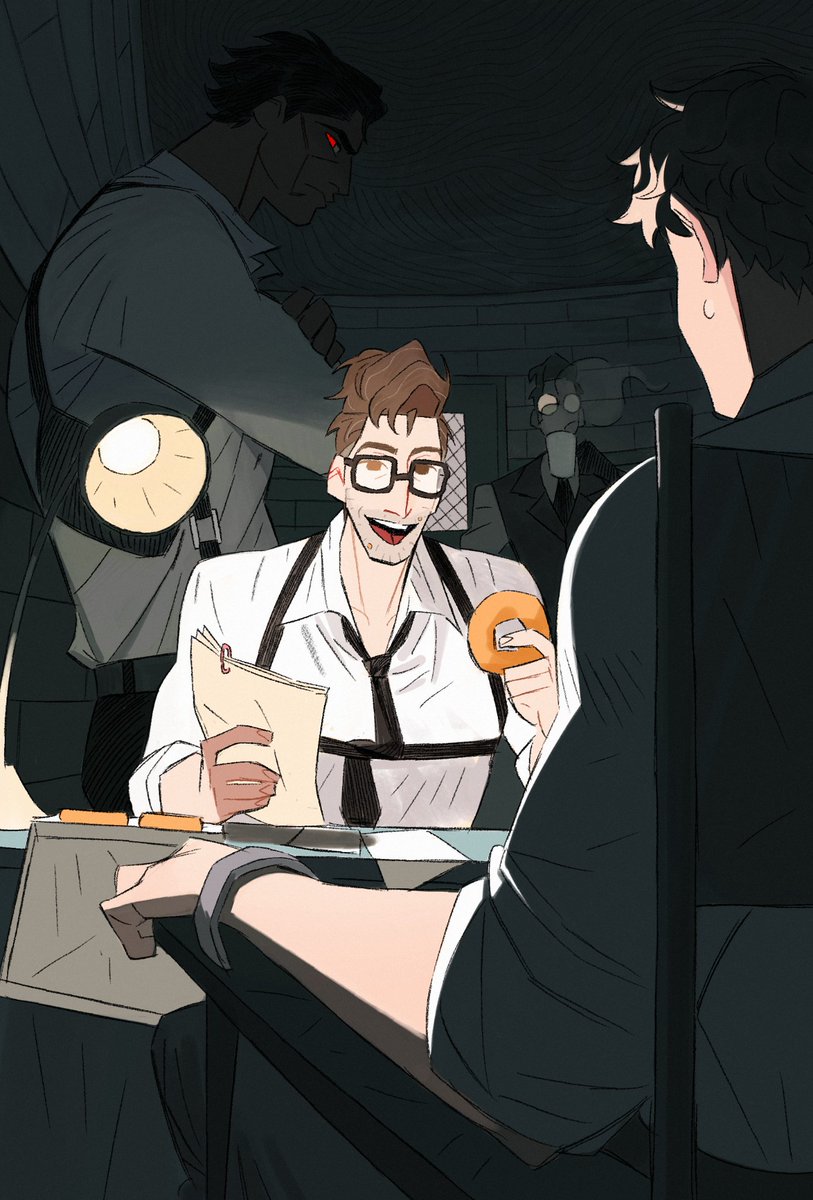 #spiderdads 
#NoirPeterB
审讯时刻🍩