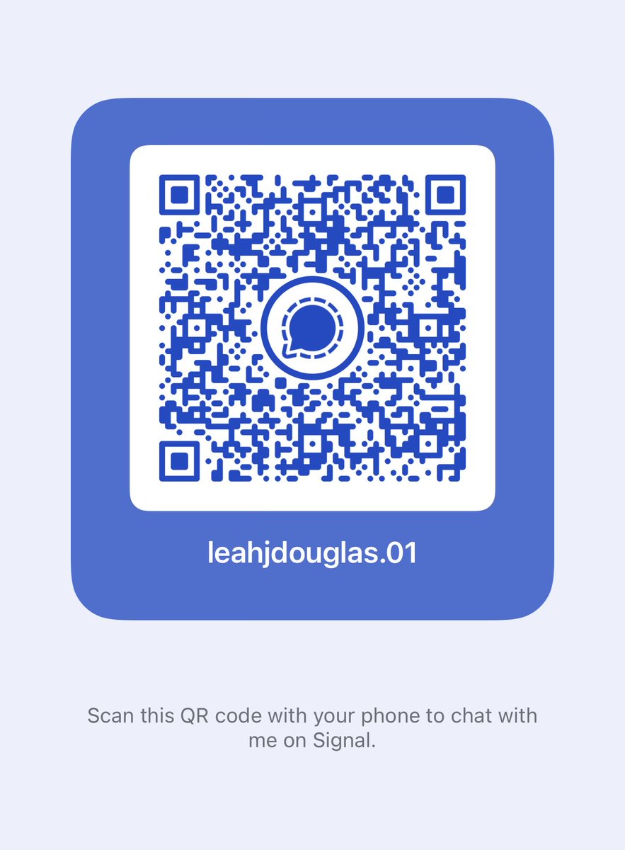 leahjdouglas's tweet image. I’m a reporter for @Reuters covering the Trump administration and agriculture, federal nutrition and farm policy, food system workers, environment and climate, and lots of other topics.
You can reach me securely on Signal, using this QR or at leahjdouglas.01