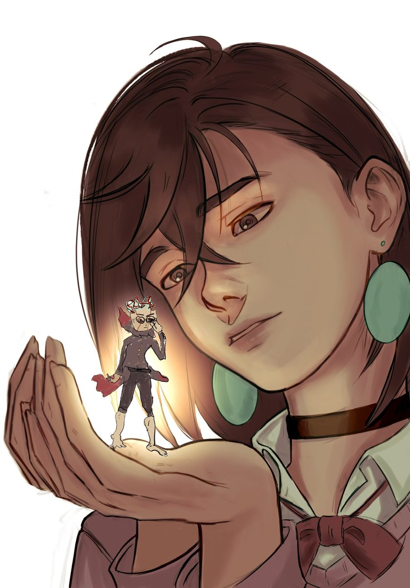 #Dandadan tried one base two artist trend xD