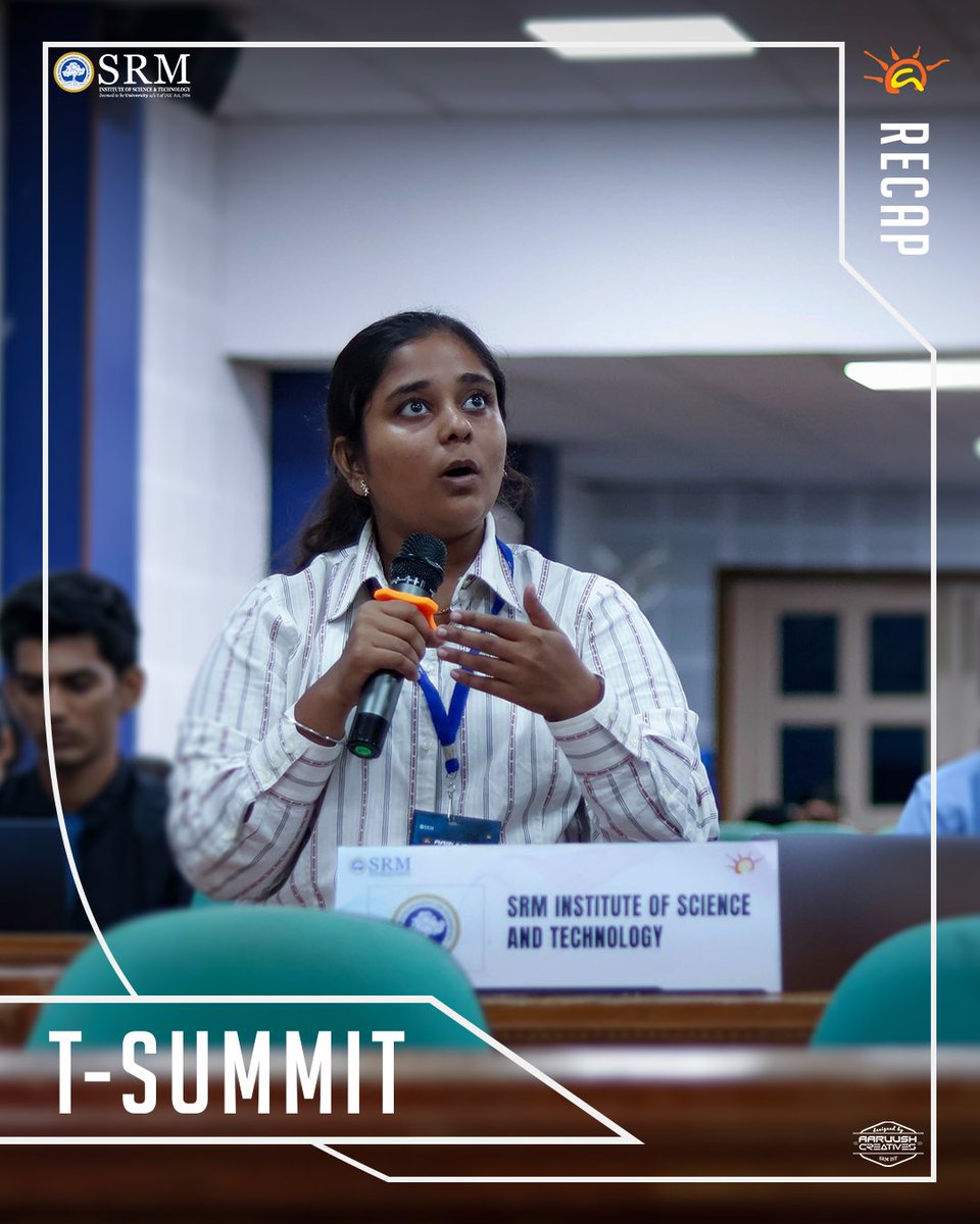 aaruushsrmist's tweet photo. A grand symphony of intellect and impact! T-Summit 8.0 was a beacon of change, where visionaries redefined possibilities and wove the future with purpose. ✨
#Tsummit #innovation #vision #Aaruush #SRMIST https://t.co/sCRc3V0Ceb