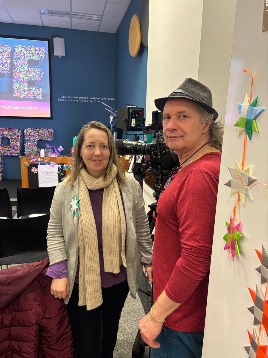 Wonderful stories of hope and solidarity at the Hope Exhibition in <a href="/UCC/">UCC Ireland</a> to mark #InternationalWomensDay to be broadcast on <a href="/CorkCommunityTv/">Cork Community Tv</a> in the near future #OneMillionStars #DomhanGreenSociety #UCCLanguageCentre