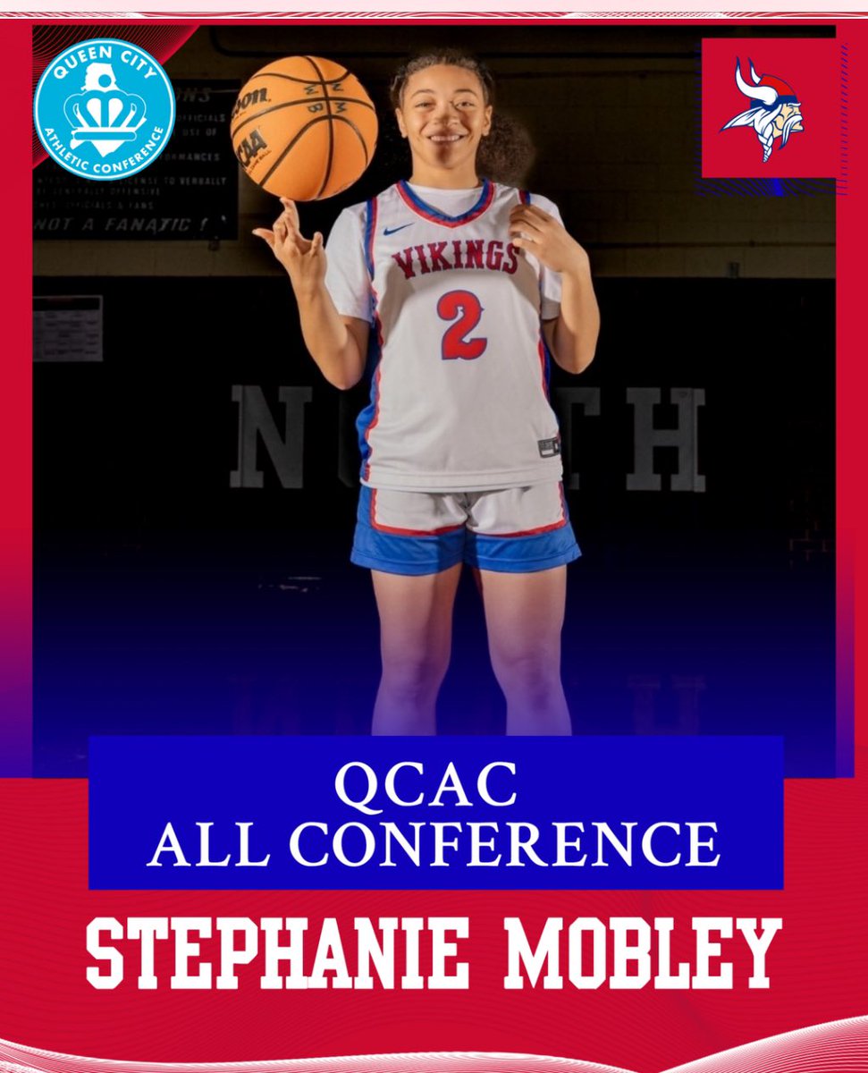 North Mecklenburg Athletics (@nm_vikings) on Twitter photo 🔵🔴Congratulations to <a href="/StephMobley2026/">Stephanie Mobley</a> for being named to the QCAC 2024-2025 All Conference Team. 🔵🔴Congratulations to <a href="/StephMobley2026/">Stephanie Mobley</a> for being named to the QCAC 2024-2025 All Conference Team.