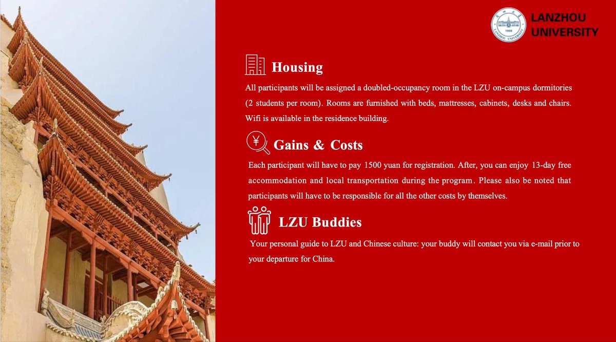HuseiniSaid's tweet image. An amasing summer school programme at Lanzhou University, China. It offers an excellent opportunity for students to see the geography and climate of the Hexi corridor and how people responded to that throughout history.
Registration lnkd.in/ehehpChe