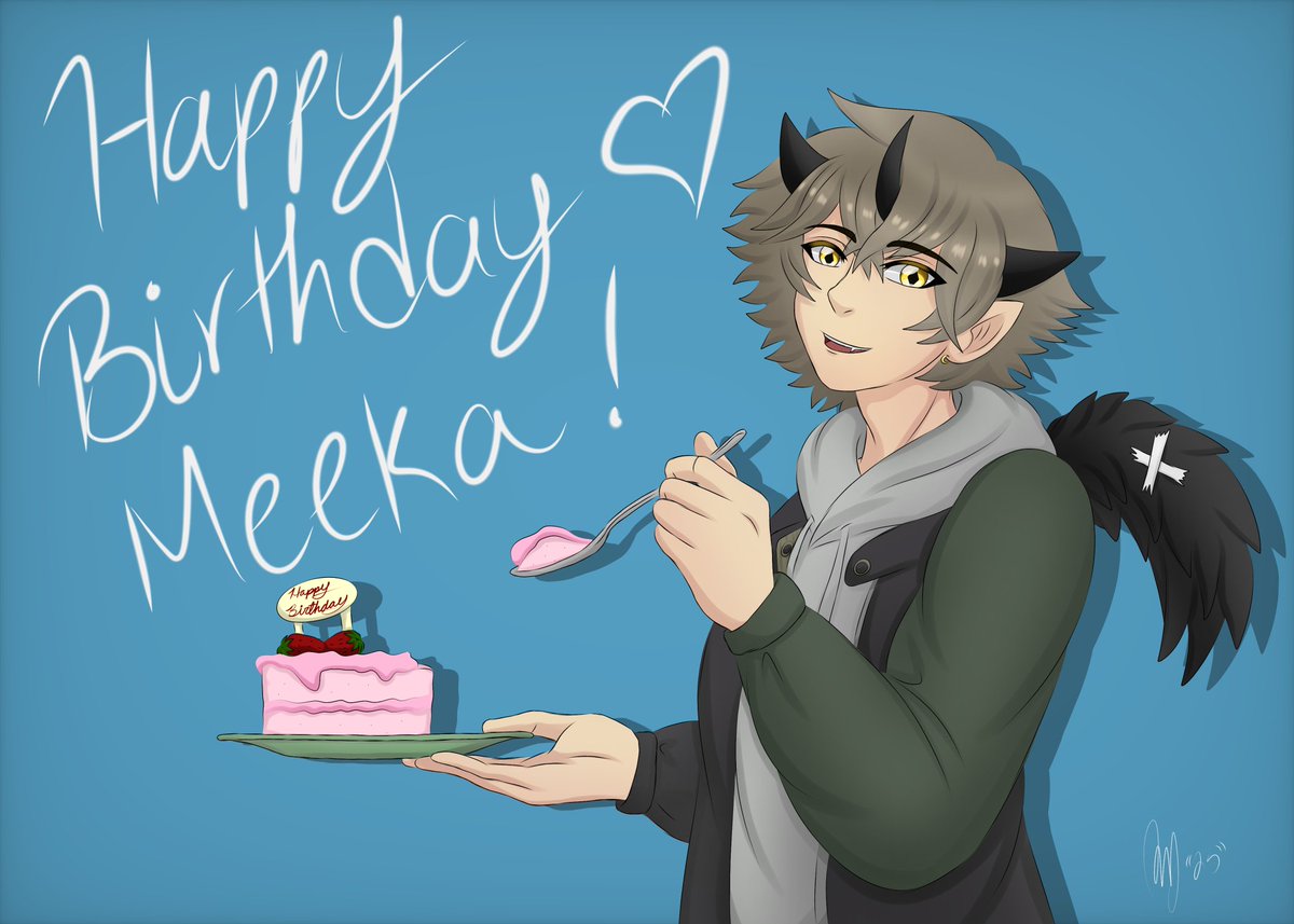 Happy Birthday to my art bestie <a href="/merelymeeka/">merelymeeka</a> ! Hope you have an amazing day!