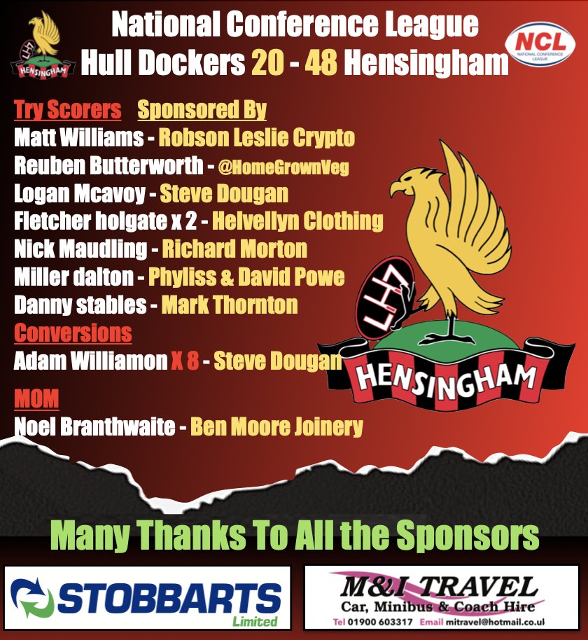 Hensingham ARL tweet media