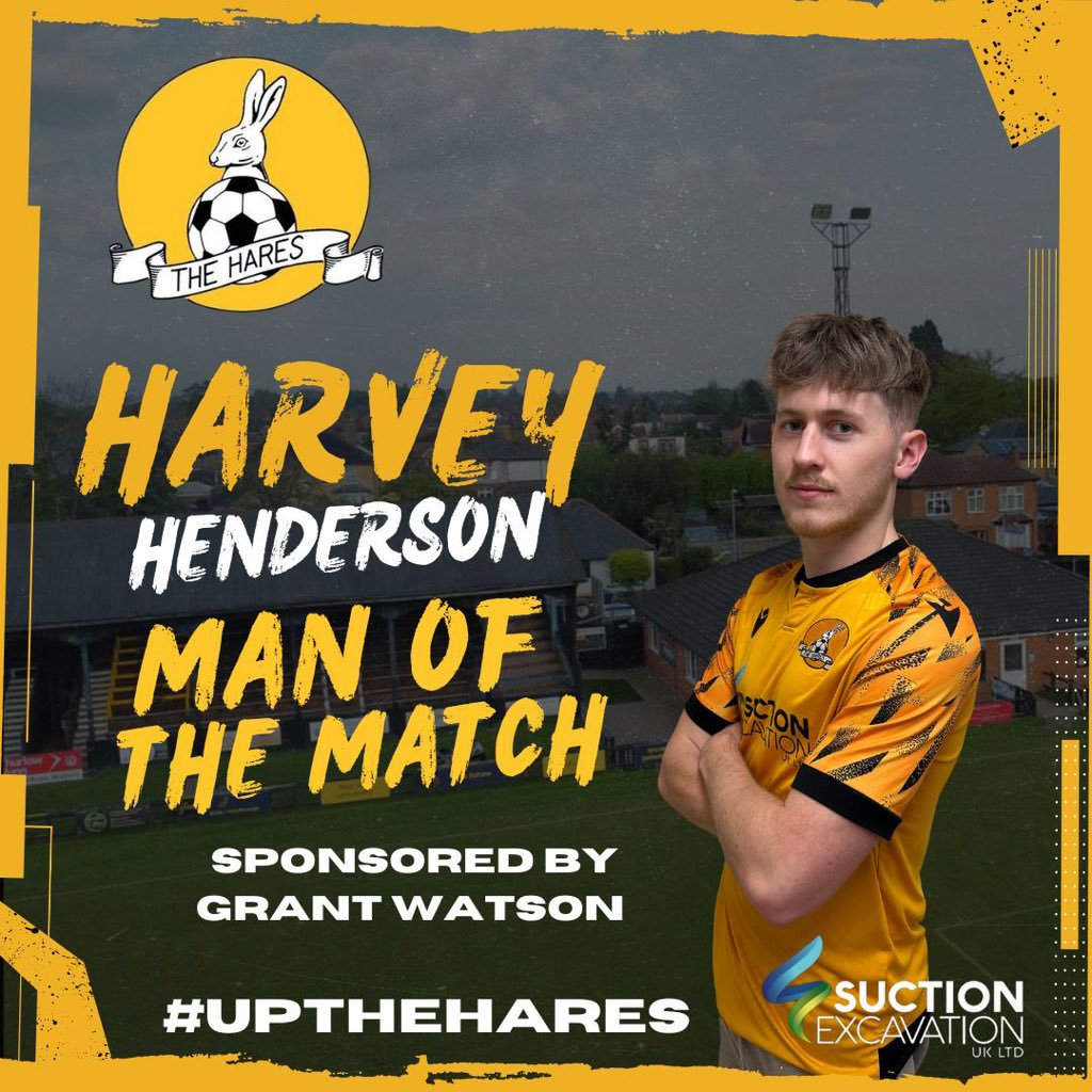 Todays man of the match in our 4-1 win over <a href="/GoddyRoversFc/">Godmanchester Rovers</a> is <a href="/Harvhendo4/">Harvey Henderson</a>