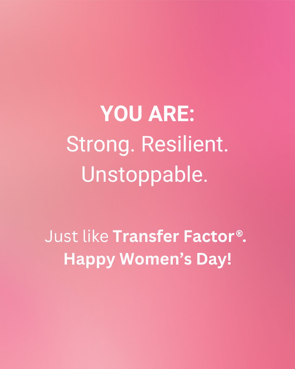 4life's tweet image. To the strong, resilient, unstoppable women: You are the heroes of our 4Life story. Your strength, courage, and heart inspire us every day. Thank you for leading with love and making a difference in everything you do.

Happy Women’s Day! 💝✨

#WomensDay #4Life #TransferFactor