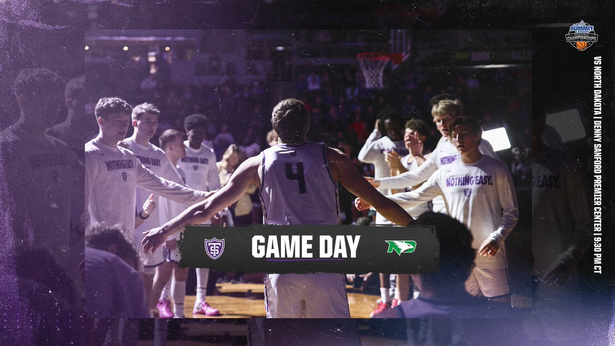 St. Thomas Men’s Basketball (@tommiembball) on Twitter photo Game 3️⃣3️⃣: The Semis
🆚 North Dakota
⏰ 9:30 pm CT
📍 Sioux Falls, S.D. / Denny Sanford Premier Center
📺 <a href="/CBSSportsNet/">CBS Sports Network</a>
🖥️ bit.ly/3WLpPqH
🎧 bit.ly/4hYkGES
📊 bit.ly/4hkq9UO
#RollToms | #March2TheSummit Game 3️⃣3️⃣: The Semis
🆚 North Dakota
⏰ 9:30 pm CT
📍 Sioux Falls, S.D. / Denny Sanford Premier Center
📺 <a href="/CBSSportsNet/">CBS Sports Network</a>
🖥️ bit.ly/3WLpPqH
🎧 bit.ly/4hYkGES
📊 bit.ly/4hkq9UO
#RollToms | #March2TheSummit
