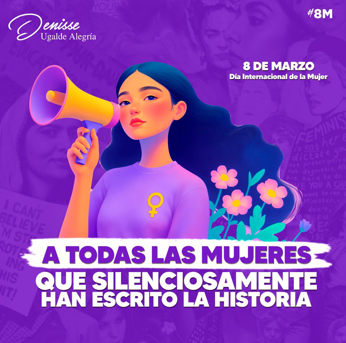 Las voces que no están en los libros, las manos que tejieron cambios en la sombra, las mujeres que rompieron cadenas sin hacer ruido, las que transformaron el mundo desde lo cotidiano.
Por ellas, por las de hoy y las de mañana, sigamos luchando.💜
 #DíaInternacionalDeLasMujeres