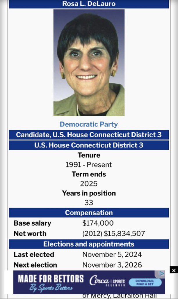 CubanOnlyTrump's tweet image. WATCH: Rosa DeLauro (D/CT) has a net worth of over 15 million dollars. She makes $174,000 dollars per year.

LET’S MAKE THIS VIRAL ON 𝕏 I LOVE WOMEN  BUT THIS IS A WITCH #InternationalWomensDay