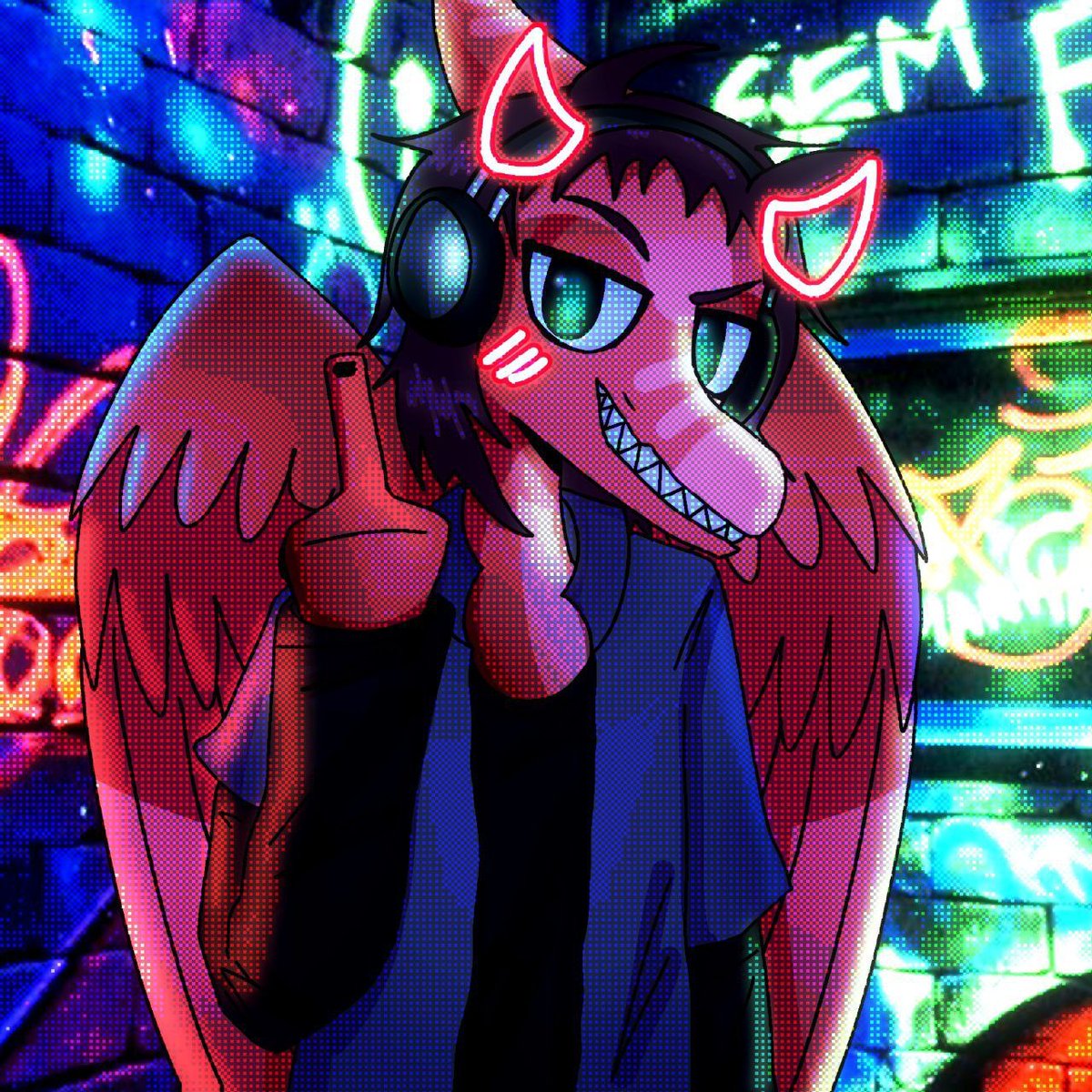 DevlogGame's tweet image. Idk who drew this, but it&apos;s cute. 👀 Can someone @ the artist in the comments?

#DevlogGame #TheoDevlog #AnthroArt #Scaley #Pterodactyl