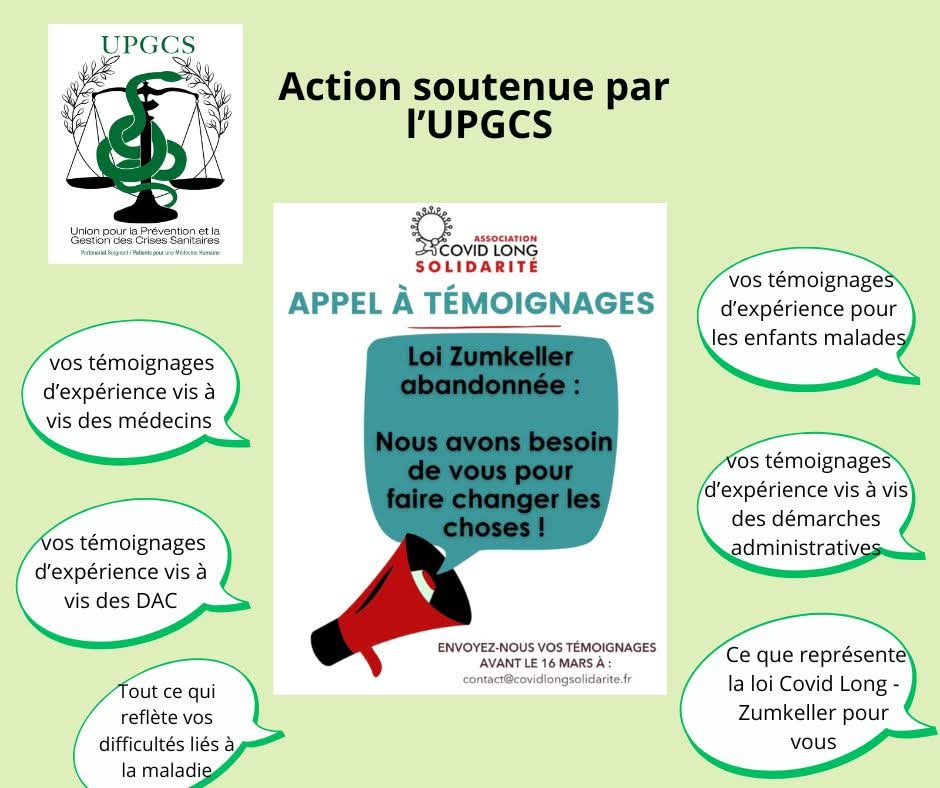 UPGCS (@assoupgcs) on Twitter photo #CovidLong Loi Zumkeller abandonnée : nous avons besoin de vous pour changer les choses !Action de <a href="/CLsolidaire/">covidlongsolidarite</a> soutenue par l'UPGCS @Notelet13 #CovidLong Loi Zumkeller abandonnée : nous avons besoin de vous pour changer les choses !Action de <a href="/CLsolidaire/">covidlongsolidarite</a> soutenue par l'UPGCS @Notelet13