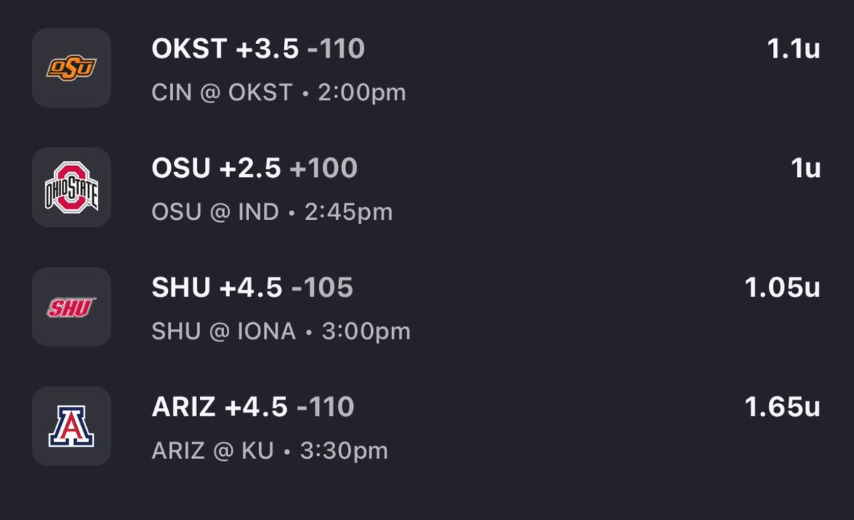 Saturday CBB 🏀 Slate 

A lot of games, likely dropping more plays later 👀 time to lock in before the madness🔥

What are your top picks today??