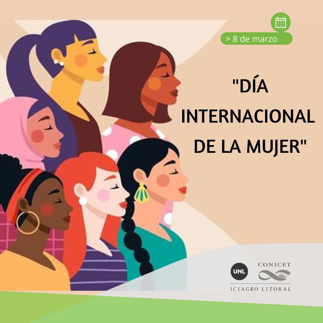 #8M Día Internacional de la Mujer.
En el ICiAgro Litoral, valoramos y celebramos el esfuerzo, la dedicación y el impacto de las mujeres en la ciencia, la educación y la agricultura. Reafirmamos nuestro compromiso con la igualdad y el respeto en nuestra sociedad.