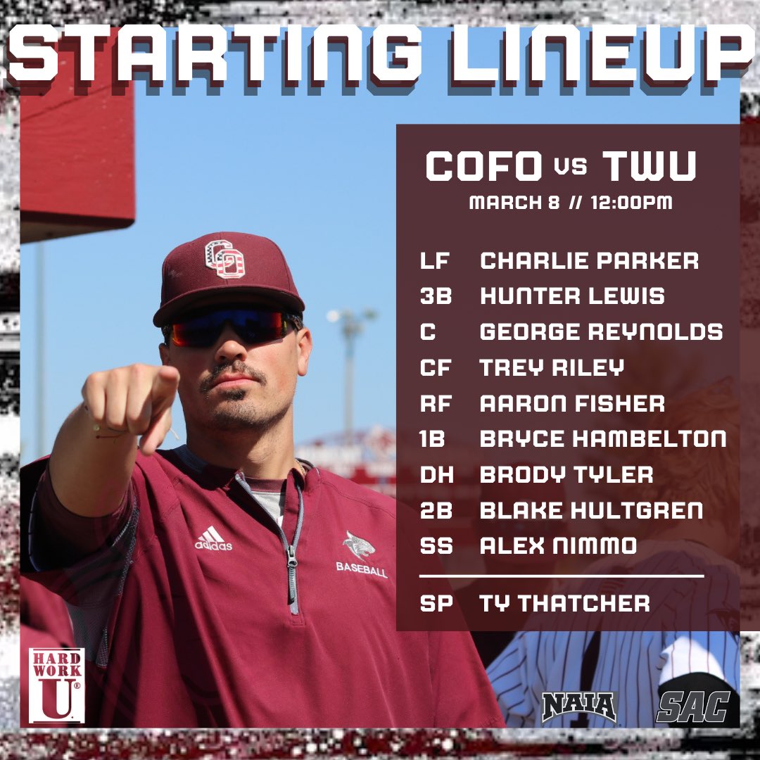 🐾 SERIES FINALE 🐾

🆚 Texas Wesleyan | 12:00 p.m.
📍 Bob Smith Field | Point Lookout
📺 Link in our bio