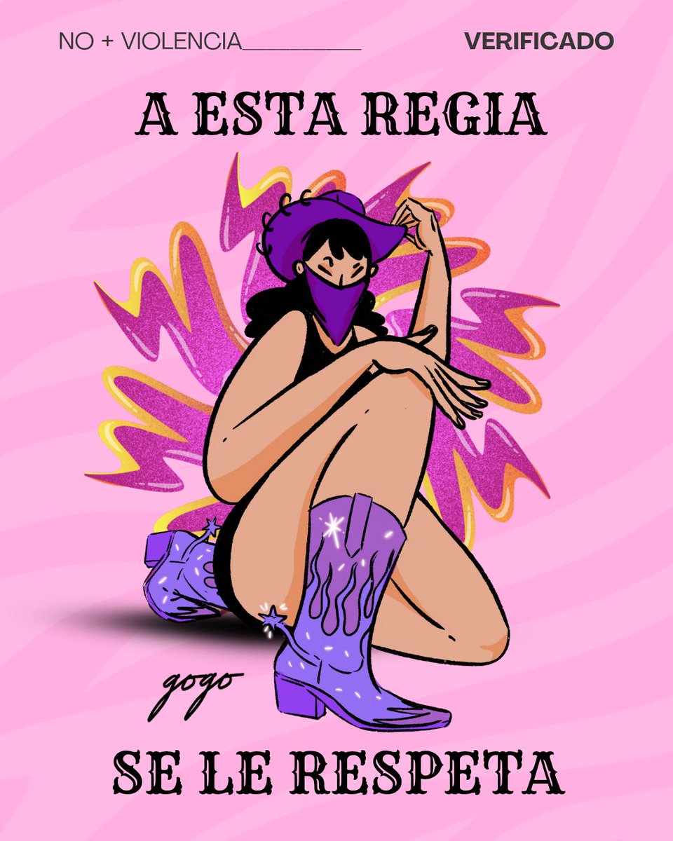 Con las botas👢chidas bien puestas 👁🫦👁

💜☝️🤠💜✨️ 
Estamos listas para tomar las calles este #8M 

#verificado #8demarzo #feminista
#feministart #feminist #marcha8m

🖊️ Ilustración <a href="/gogo_ilustra/">Gogo</a>