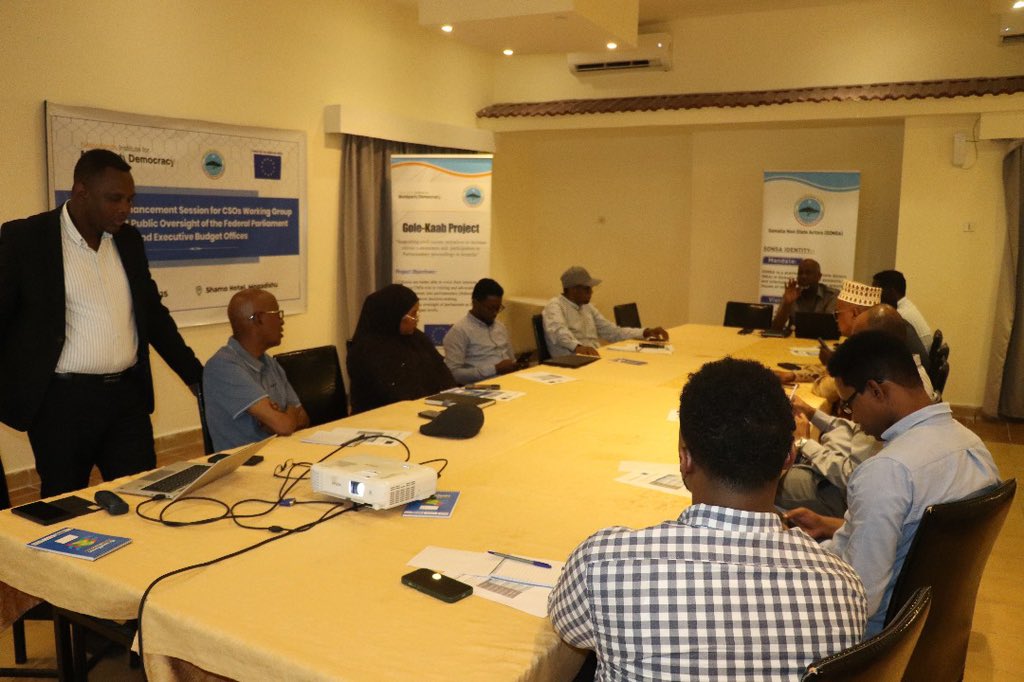 This evening, #SONSA hosted a Capacity Enhancement Session for #CSOs Working Group focused on enhancing public oversight of the #Somali Federal Parliament &amp; Executive Budget Offices.

#SONSA empowering civil society to play a vital role in parliamentary sessions and committees.