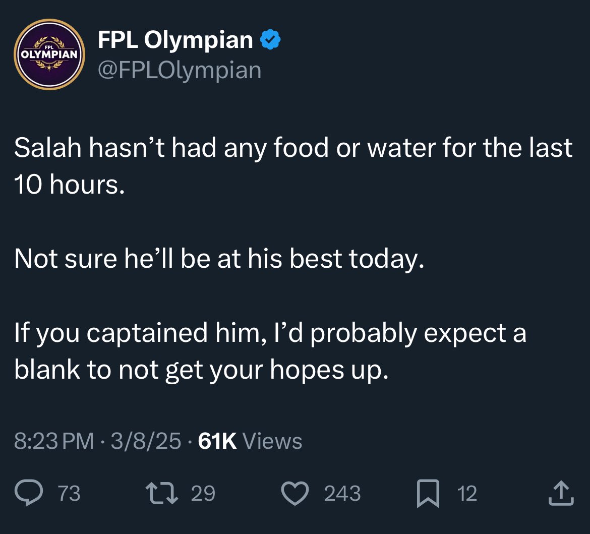 FPL GOAT tweet media