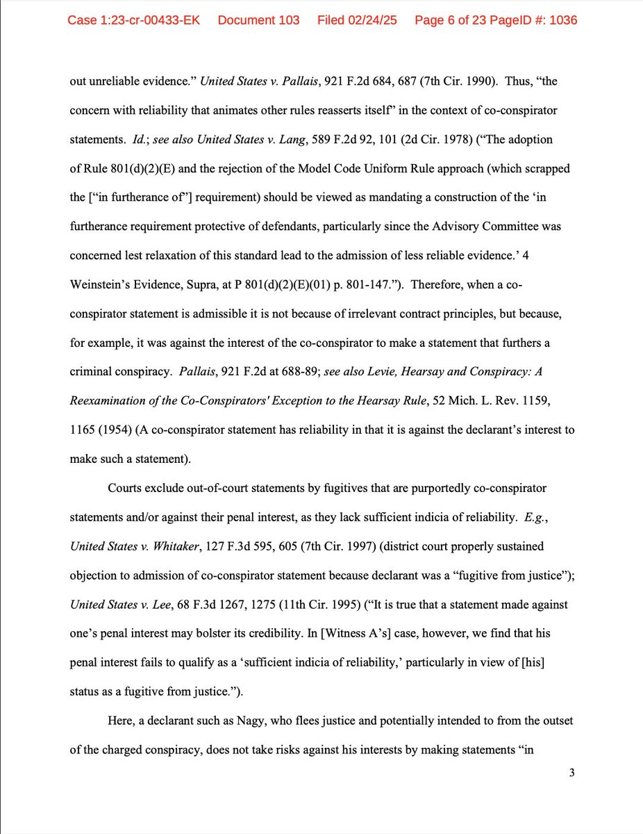 SafeMoonArchive's tweet image. Karony’s Counsel Exposed Glaring Inconsistencies in their Opposition to the Government’s Motion in Limine—these documents lay it bare.

Trials are meant to uncover truth through opposing arguments, yet the government hides info behind Karony’s Nov. 1, 2023 arrest for securities…