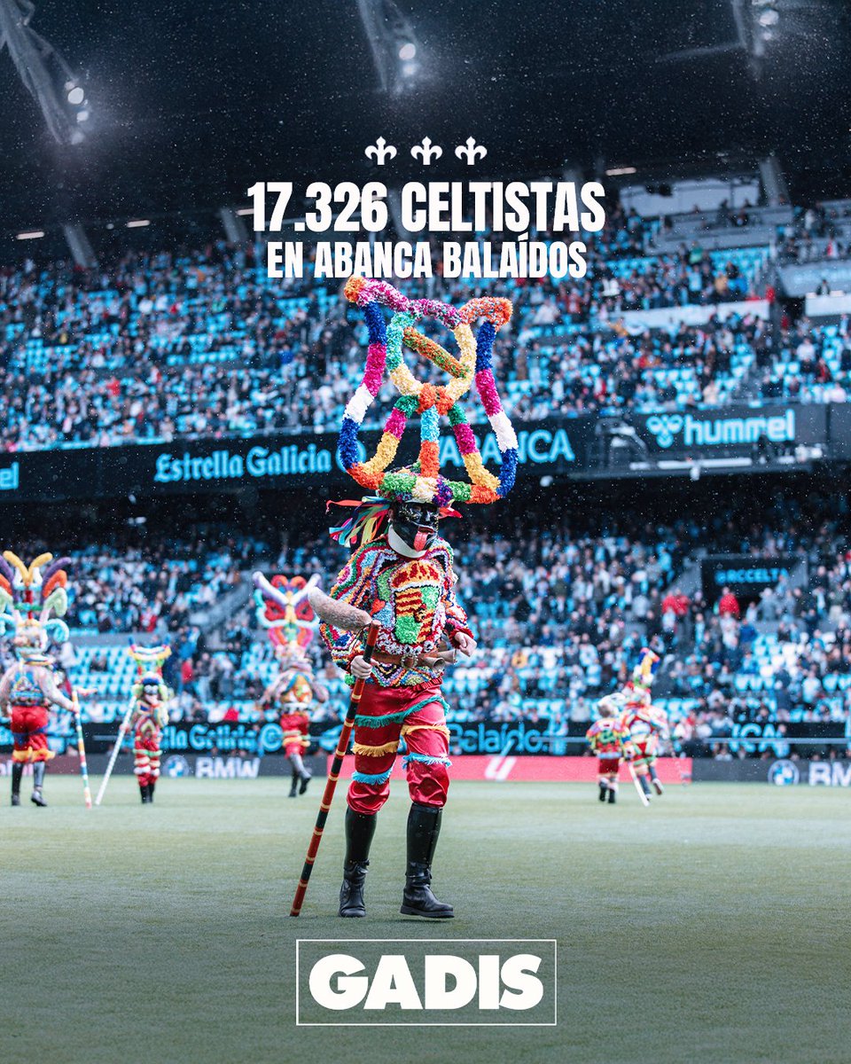 Algúns correlixionarios meus usan esta imaxe para alimentar a pueril guerra das asistencias 🥱 mentres que a min dáme unha tremenda envexa ver aí un boteiro e comprobar que nin en 1000 anos teremos en Riazor xestos similares de implicación e visibilización da nosa cultura.