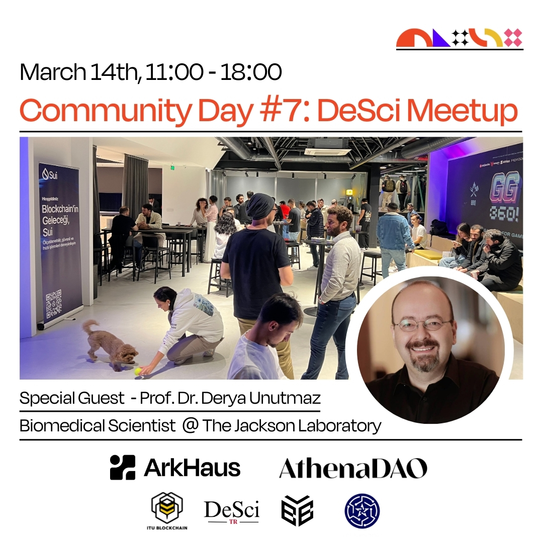 arkhauspeople's tweet photo. Curious about how decentralization is transforming science and funding? 

Join ArkHaus and  @AthenaDAO to connect, and explore the future of DeSci together!

Thrilled to host @DeryaTR_ , and @LauraMinquini as they share their insights at our event!

🗓️ March 14th, 11:00 - 18:00 https://t.co/MK4LHxfltu