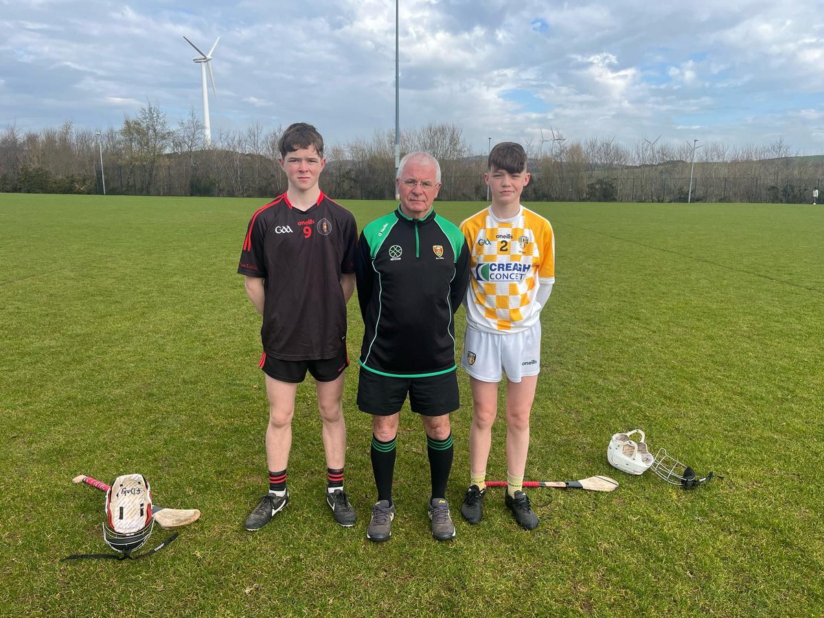 Daire Rainey captained our county u15 hurlers in a great win against Co. Tyrone today.
A fantastic honour. Well done Daire 👏