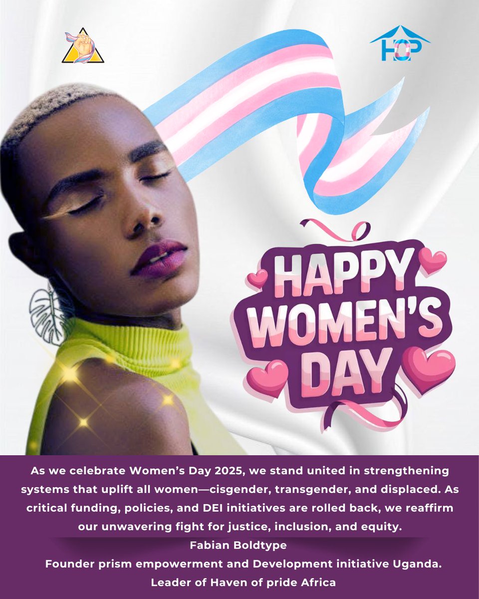 boldtypeug's tweet image. Happy Womxn’s Day ❤️🏳️‍⚧️🏳️‍🌈@transforumug @trans_uganda @ThirunaNaidoo @TranzNetwork @TruthLgbtq @BMZ_Bund @AfricaNalia23 @Rights4Her1