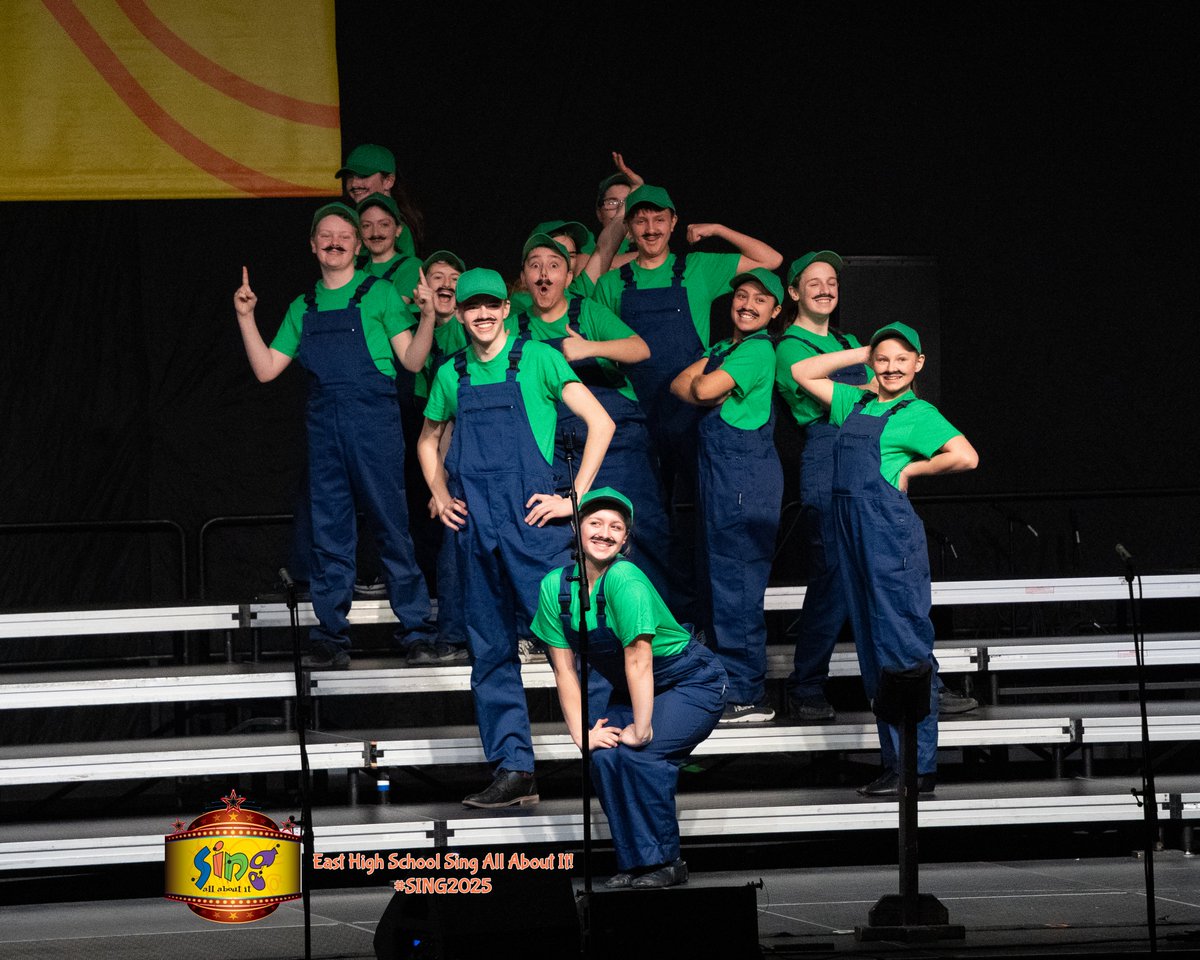 singallaboutit's tweet photo. Our own East MIDDLE school Evolution leveled up with their SUPER EVOLUTION performance!  The crowd was loving peaches as much as Bowser! #sing2025
Check out Sioux City East Choirs on Facebook for more pictures! https://t.co/igyheHFEbD