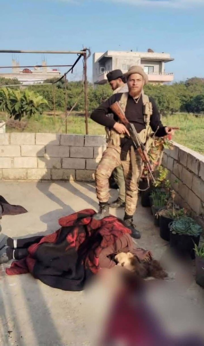 🇸🇾 Alawite woman murdered by HTS terrorist gangs now roaming Syria with full Turkish support and Western silence.