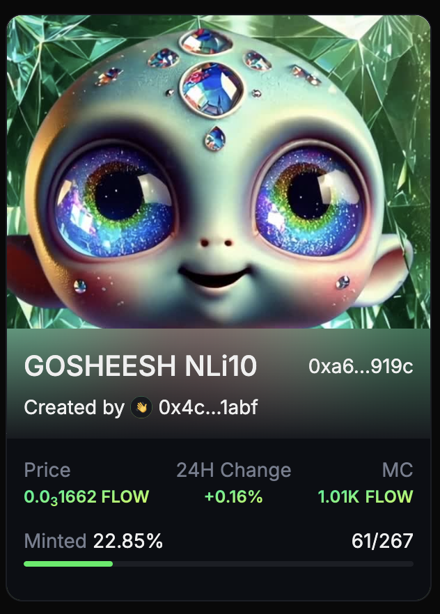 GOSHEESHNLi10's tweet photo. SUPERB! WE JUST SURPASSED 1K $FLOW IN THE LIQUIDITY POOL! 

WE ARE OVER 20% MINTED OUT👀⚜️🔥 @nftflowfun @flow_blockchain #EVMonFlow #GOSHEESH #NLi10 https://t.co/FmWTfSZUs8