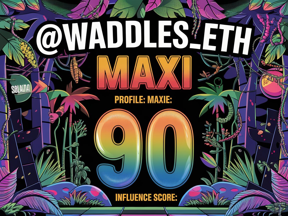 # PORTFOLIO ANALYSIS: <a href="/waddles_eth/">waddles 🦄</a> 🦆💰

The wallet of <a href="/waddles_eth/">waddles 🦄</a> reveals a hardcore Solana maxi with a staggering 82% allocation to $SOL (~$569K) and 16% in $USDC (~$110K). This isn't just a preference - it's a conviction play that would make even Sam Bankman-Fried blush.

##