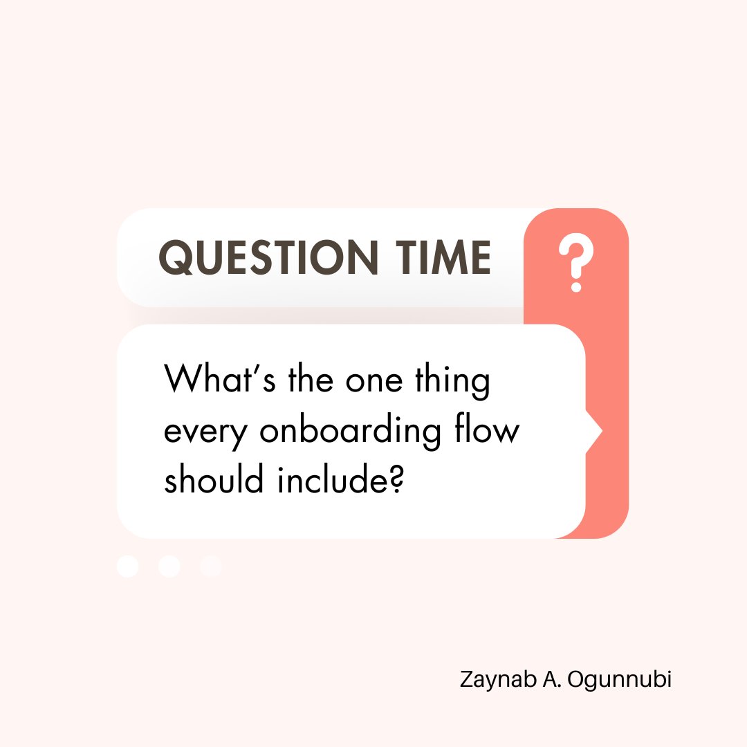 slimfit_zee's tweet photo. User onboarding can make or break retention. 

What’s the one thing every onboarding flow should include? 🎯 

A progress indicator? A quick tutorial? Contextual tooltips? 

Drop your thoughts below! ⬇

#ux #design #uxdesign #UserOnboarding #uiux #OnboardingTips #UserExperience https://t.co/VvUcvJdAX1