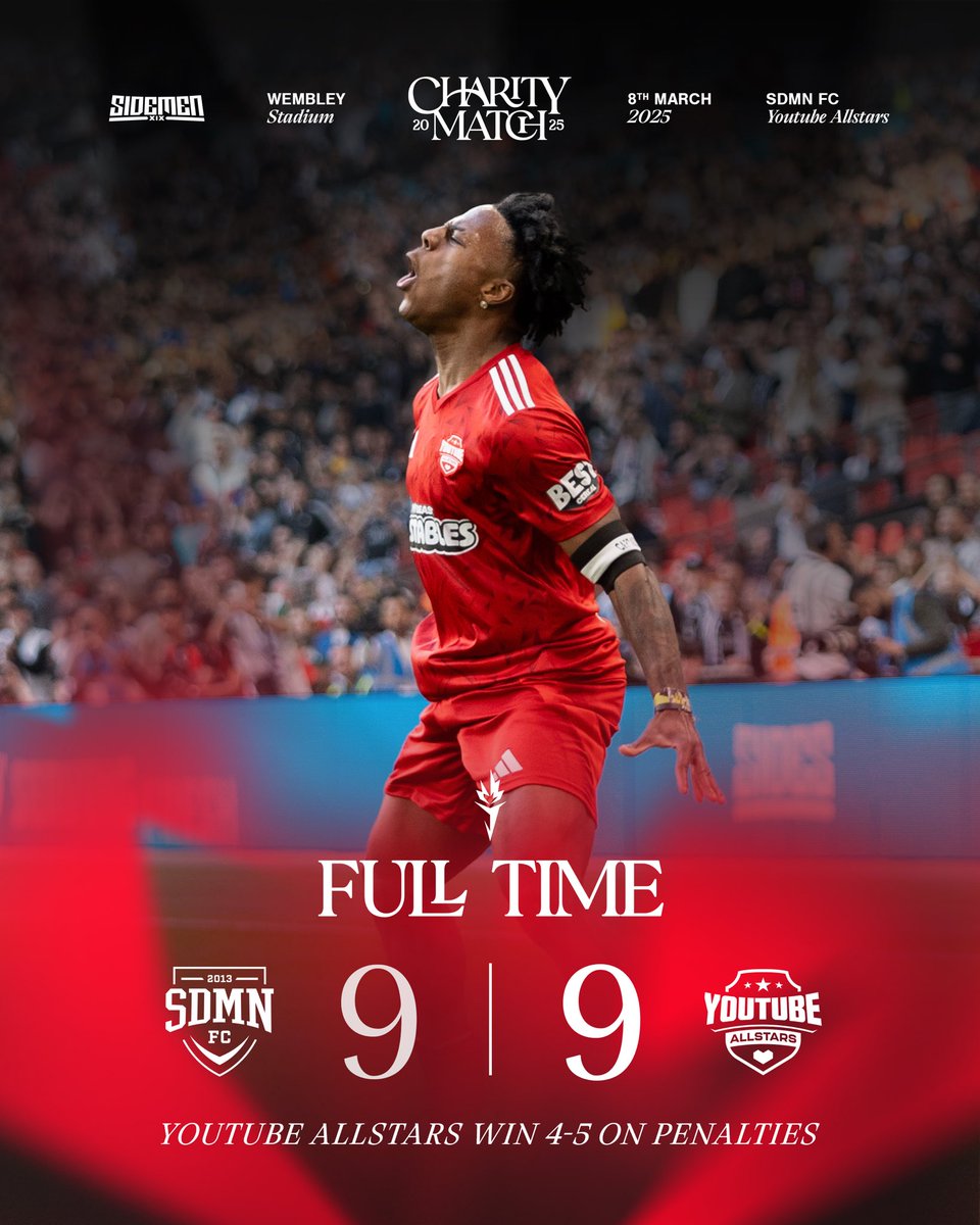 Sidemen's tweet image. What a nail-biter 😅