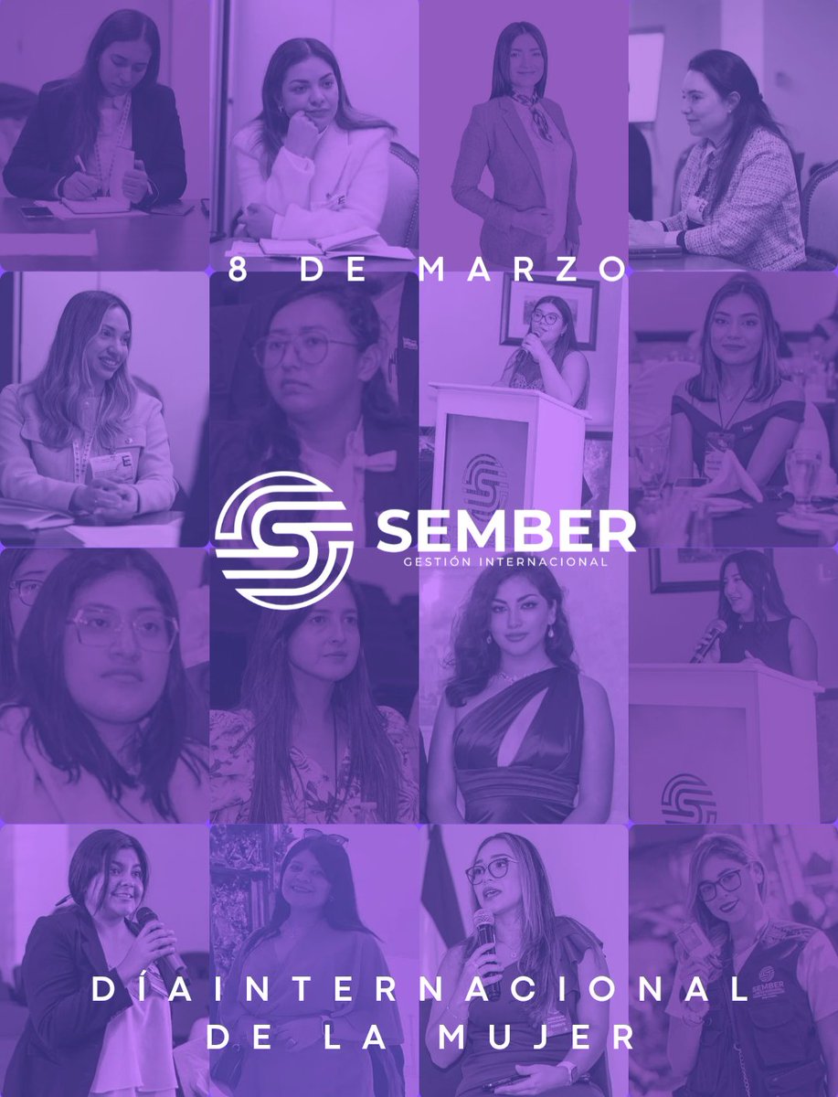 Sembersv's tweet photo. ✨Hoy celebramos a todas las mujeres que transforman el mundo con su fuerza, valentía y pasión

Hemos tenido el honor de compartir camino con mujeres extraordinarias. Pero este día es para todas: las que luchan, inspiran y construyen un futuro mejor.  
💜Sigamos avanzando #SEMBER https://t.co/oG79x8CBrK