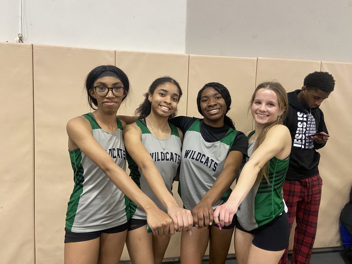 1st Place in the 4x160 and a new school record of 1:27.97! #Synergy