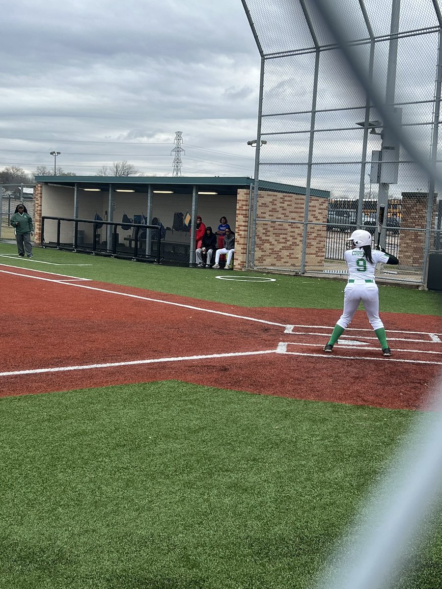 Taking in some softball action on this cold and windy day! Go Lady Cougars! 
#EastDallas #CougarSoftball #CougarAthletics