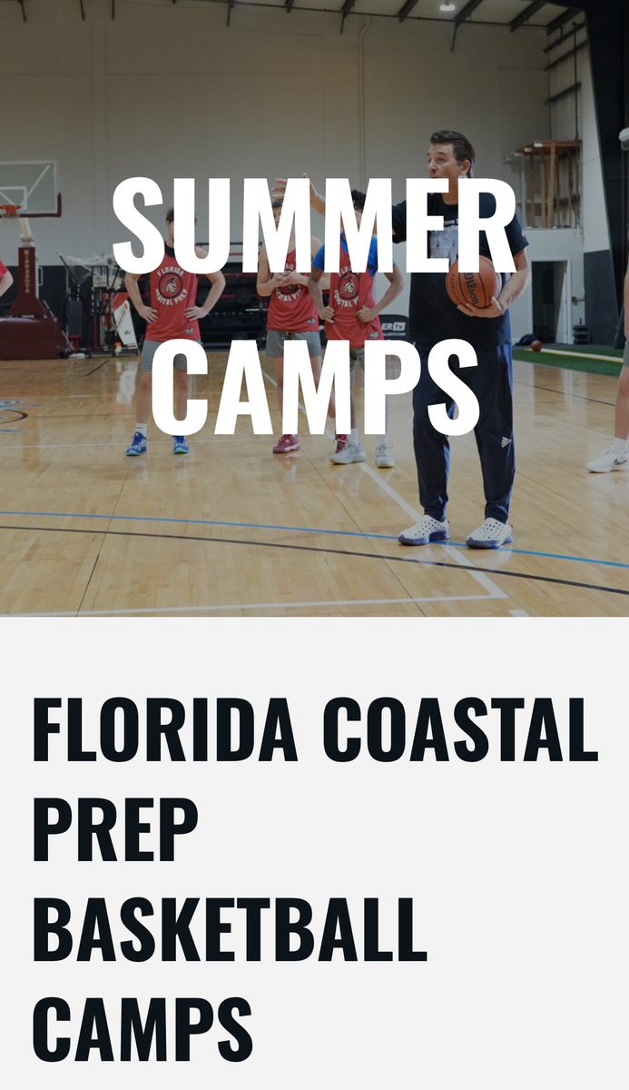Summer camps at FCP!!
🏖️ 🏀 
Click below ⬇️ 
floridacoastalprep.com/summercamps