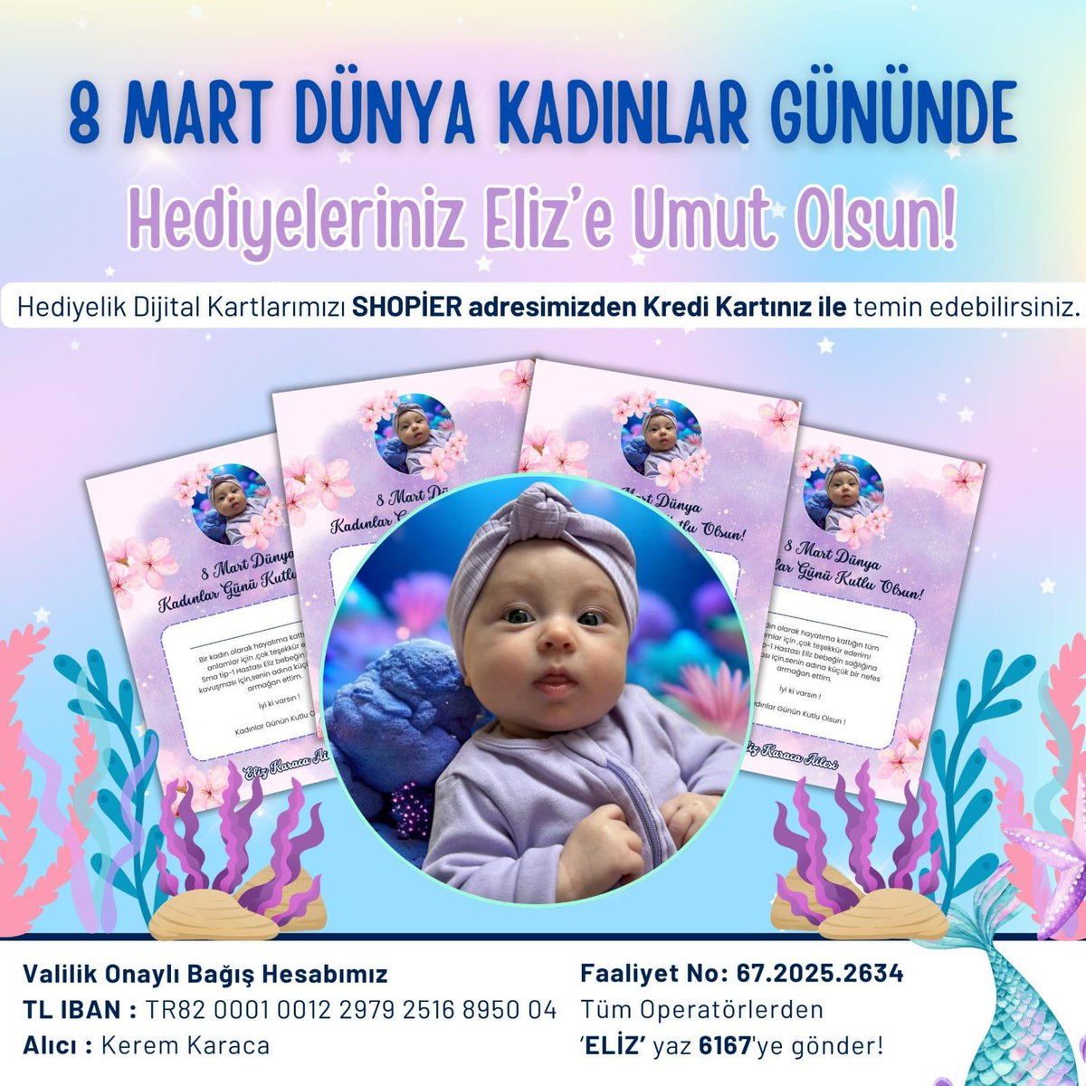 fatiherdogdu67's tweet photo. Eliz bebek için gereken desteğin %61’i toplandı, kalan yarısı için sen de umut ol! 💙 #Elizİçin #ElizeUmutOl #8MartDünyaKadınlarGün https://t.co/HvSe4ZdVhS