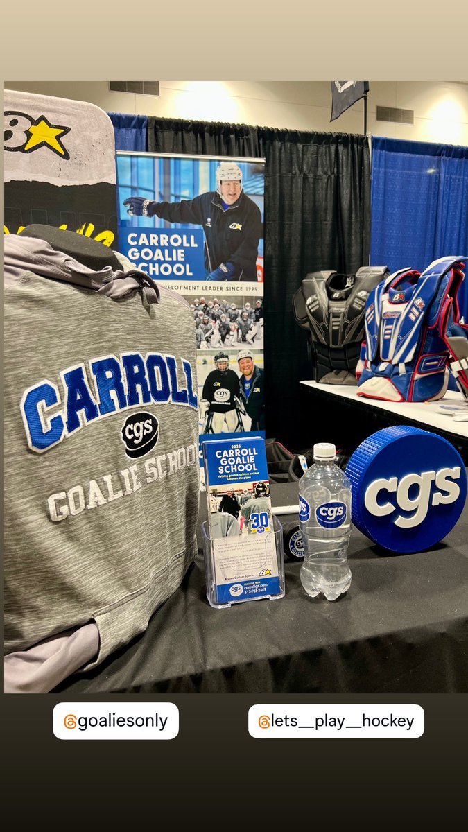 Carroll Goalie School (@carrollgs) on Twitter photo Day ✌️ of the <a href="/LetsPlay_Hockey/">Let's Play Hockey</a> Expo is underway at the <a href="/RiverCentre/">Saint Paul RiverCentre</a> in St. Paul. We're here with our partners from <a href="/goaliesonly/">Brians Custom Sports</a>. Expo open until 5. Stop by and check us out! Day ✌️ of the <a href="/LetsPlay_Hockey/">Let's Play Hockey</a> Expo is underway at the <a href="/RiverCentre/">Saint Paul RiverCentre</a> in St. Paul. We're here with our partners from <a href="/goaliesonly/">Brians Custom Sports</a>. Expo open until 5. Stop by and check us out!