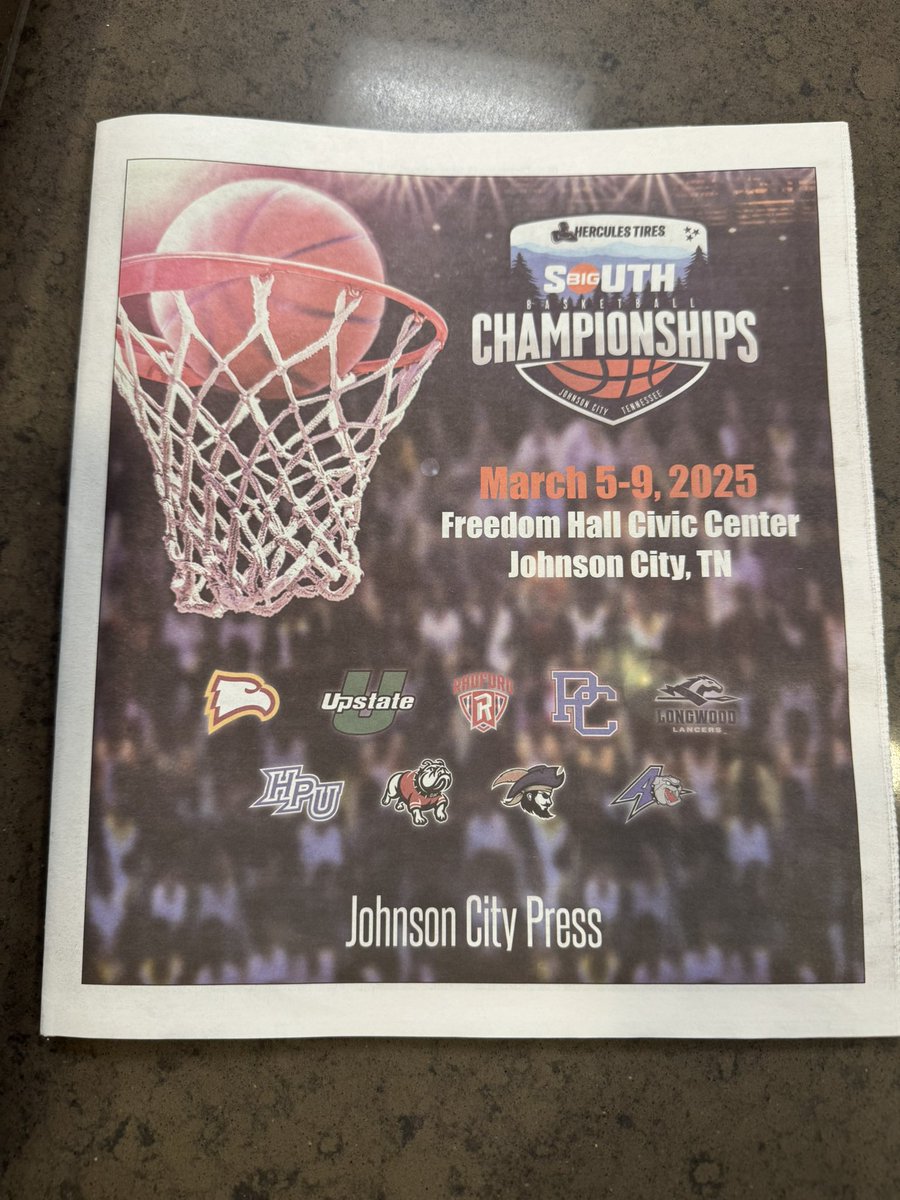 PaulBiancardi's tweet image. Headquarters for the next two days! Semifinals @BigSouthSports #ESPN #champweek @HighPointSports @RadfordHoops @HPUMBB