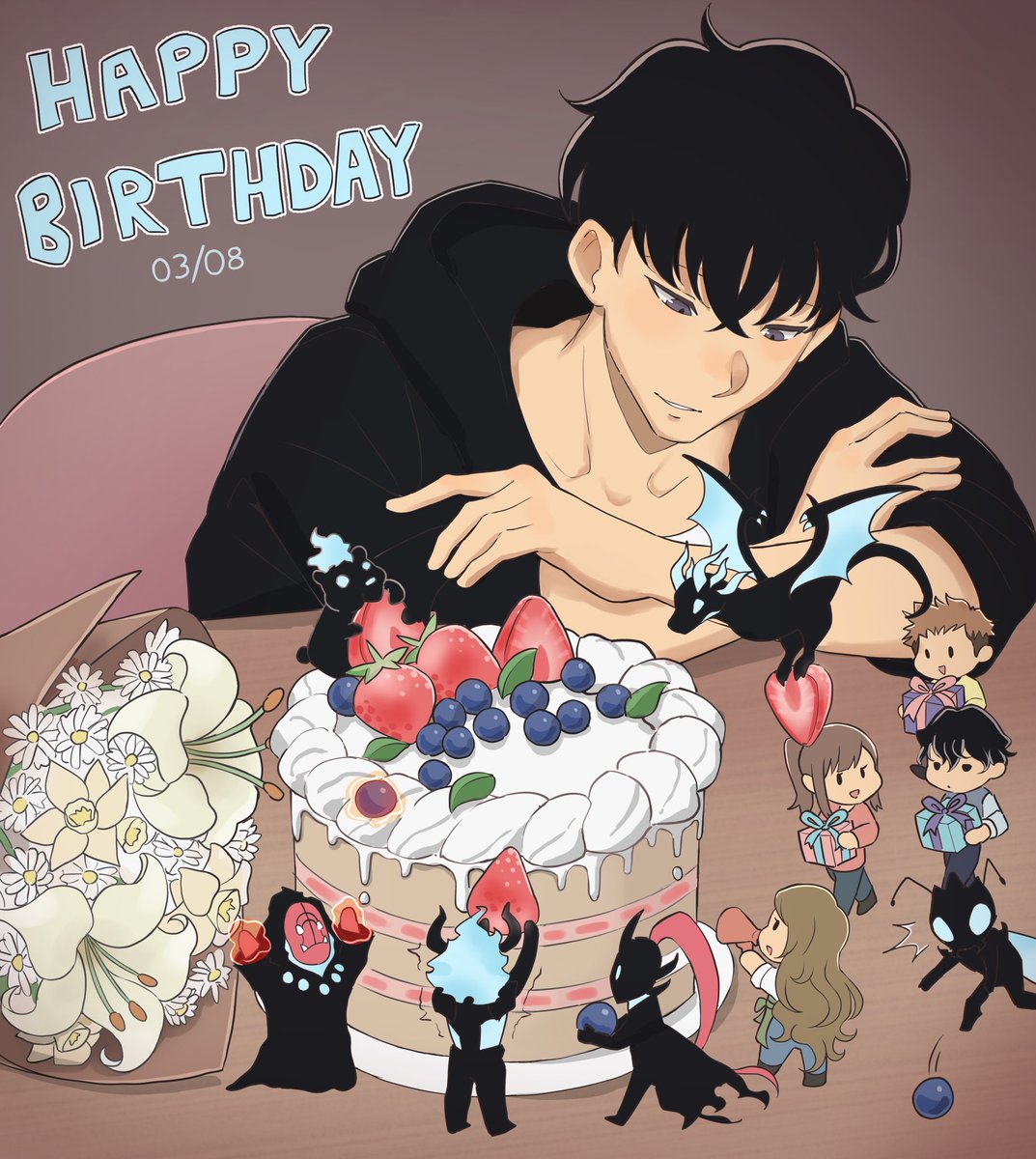 Arizt_Knight's tweet photo. Another master piece for Jinwoo’s b-day and Made by @CrispyMaggots 💕 

#나혼렙 #SoloLeveling #俺レベ ૮꒰ ˶• ༝ •˶꒱ა ♡ #HappyBirthdayJinwoo #성진우 씨 생일 축하합니다 https://t.co/XAYYQMUOph